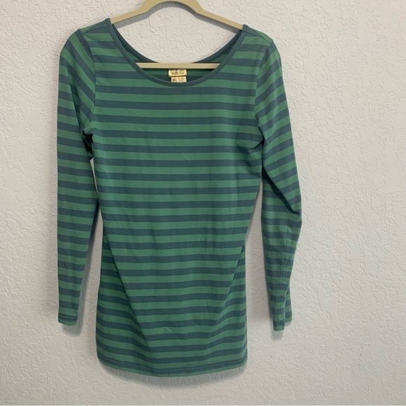 Matilda Jane Green Blue Stripe Long Sleeve Stretch Mini Dress - Picture 1 of 4